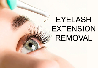 Remove eyelash extensions at home