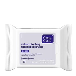 Clean & Clear Oil-Free Makeup Dissolving Facial Cleansing Wipes